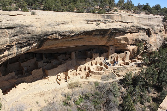 Anasazi cliff dwellings, Mesa Verde in Colorado